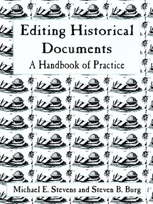 cover image of Editing Historical Documents